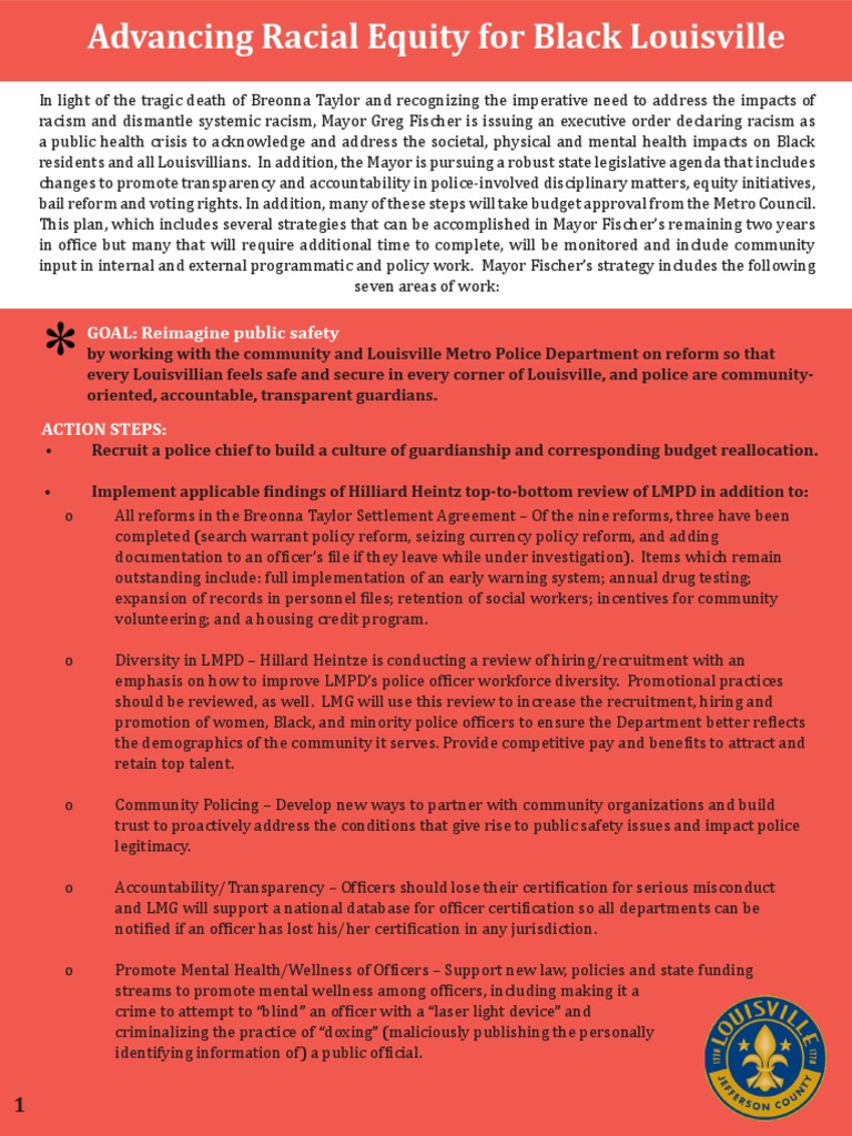 Advancing Racial Equity | PDF | Violence | Mental Health