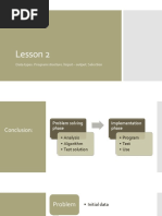 Lesson 2: Data Types. Program Structure / Input - Output. Selection