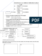 Unit 2. Part 1. The Indefinite Article A / An. There Is / There Are. Plurals