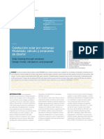 Calefacción Solar Por Ventanas: Modelado, Cálculo y Propuesta de Diseño