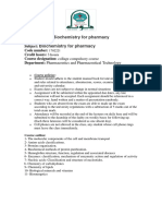 Biochemistry For Pharmacy Biochemistry For Pharmacy