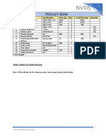 Trolley Bom: SL - No Description Specification WT in Kgs Qty Total WT in Kgs Remarks