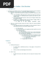 Civil Procedure Outline - Erie Doctrine