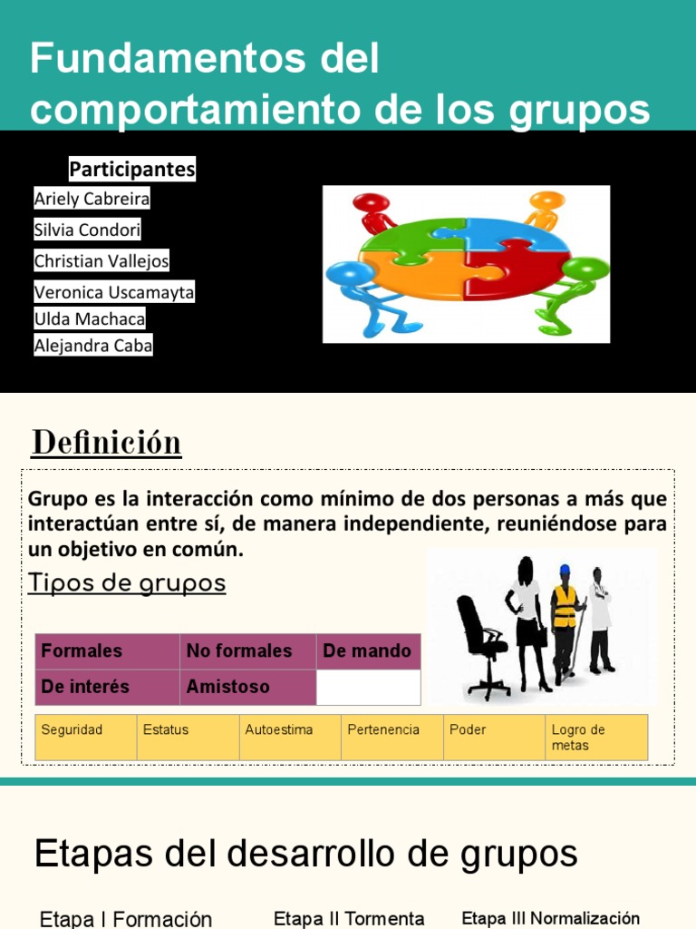 Fundamentos Del Comportamiento de Los Grupos PDF | PDF | Comportamiento ...