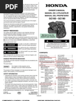 Honda gc190 Manual