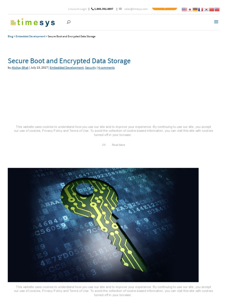 Secure Boot and Encrypted Data Storage Timesys Embedded Linux PDF