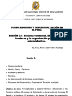 Tercera Sesión - El Sistema Territorial