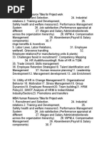 Download MBA Human Resource Titles for Project work by Rajni Puri SN48655088 doc pdf