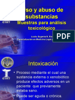 4 Muestras para Analisis Toxicologico