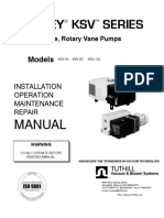 1832 - KSV - Installation Operation Maintenance Repair Manual - Single Stage, Rotary Vane Pumps