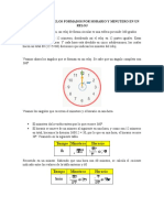 Calculo de Ángulos Formados Por Horario y Minutero en Un Reloj