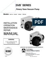 KSVB - Manual Installation Operation Maintenance Repair Manual - Oil Lubricated, Rotary Vane Vacuum Pump