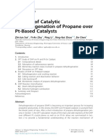 Kinetics of Catalytic Dehydrogenation of Propane Over Pt-Based Catalysts