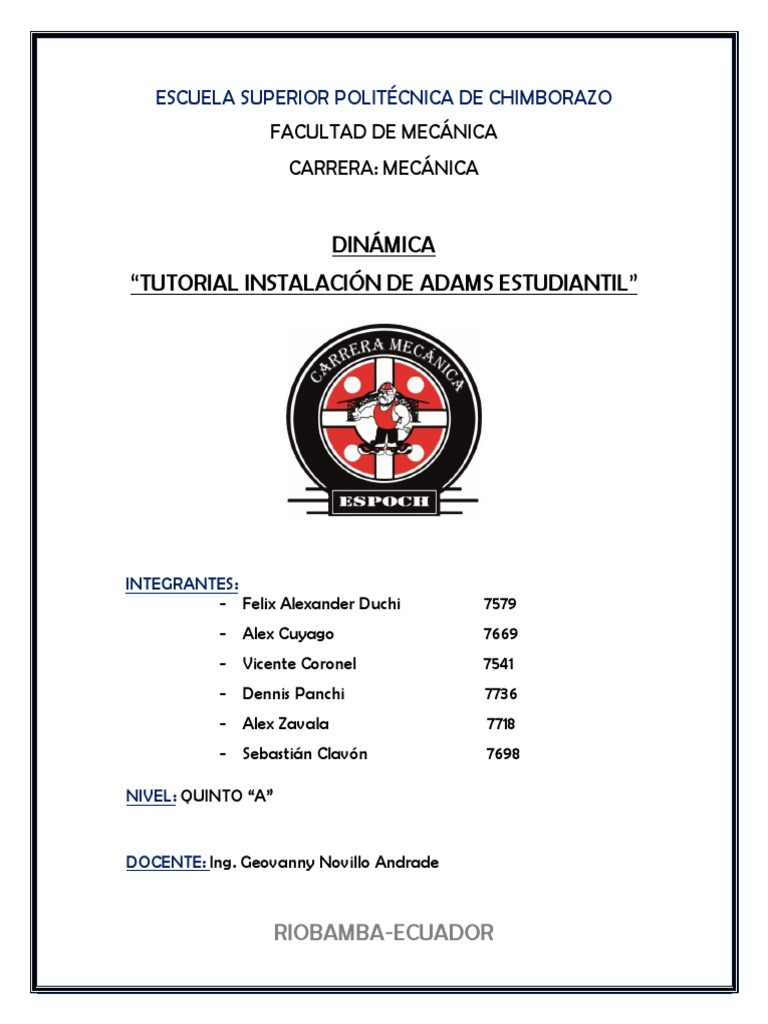 Instalación de Adams Estudiantil | PDF | Software | Informática