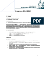 Programa 2018-2019