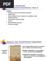 Sampling Techniques (Moon: Exploration Geochemistry, Chap. 8)