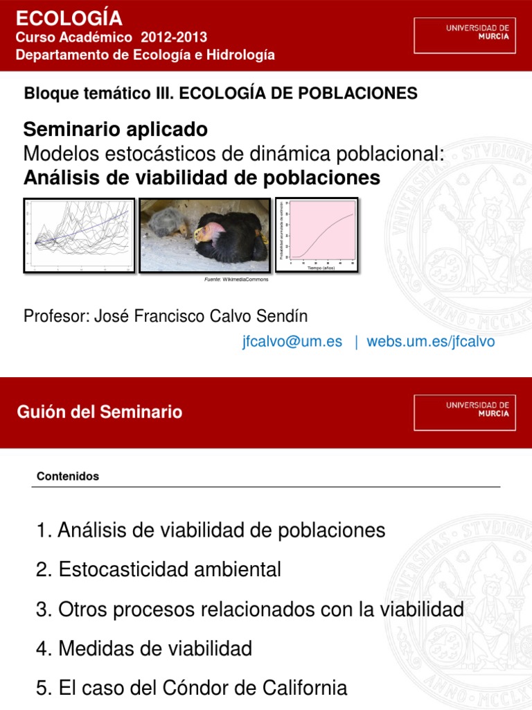 Análisis de Viabilidad de Poblaciones PDF Descargar gratis PDF