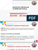 Unidad Educativa Particular "Julio María Matovelle: Emprendimiento Y Gestión - 3ro Bgu