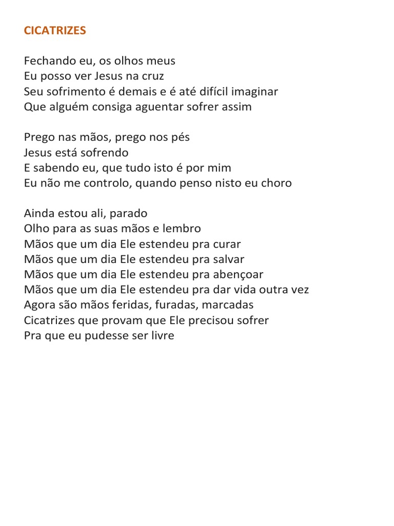 Letras Hinos Live, PDF, Jesus