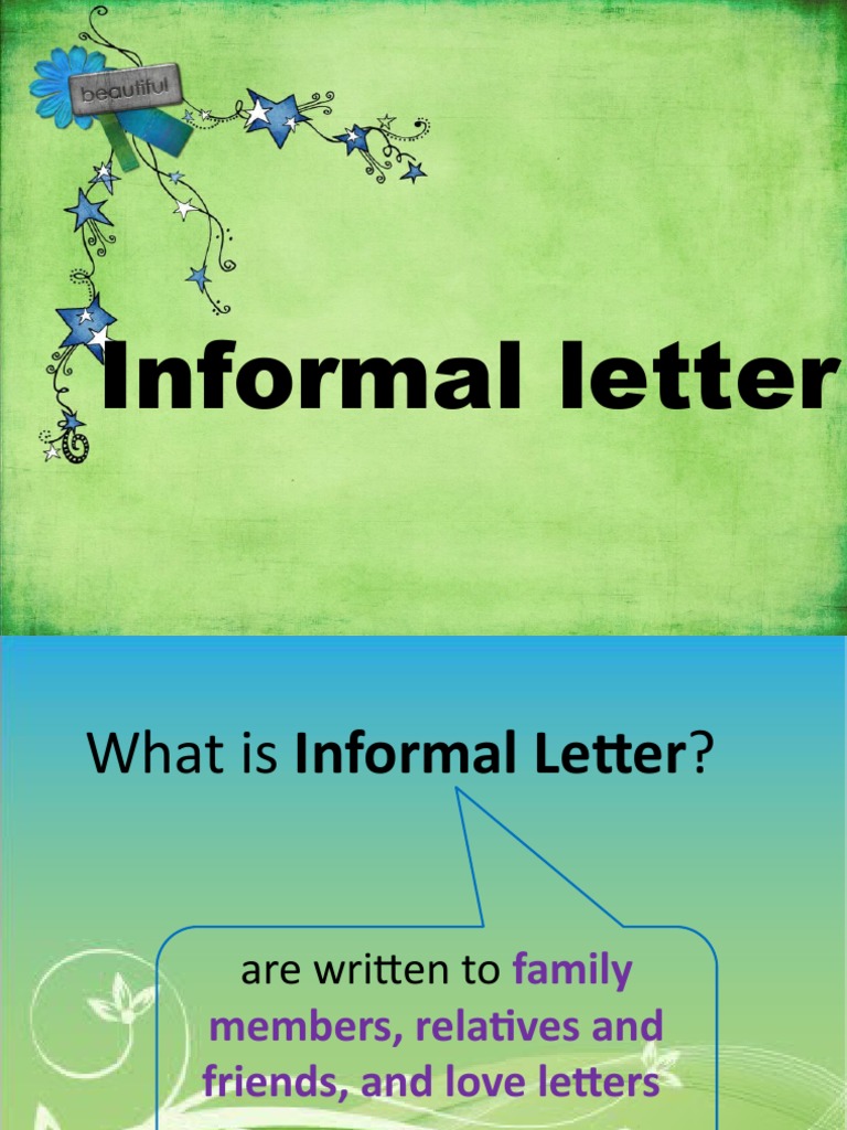 Informal Letter Writing Guide | PDF | Linguistic Morphology | Language ...