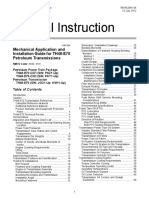 Special Instruction: Mechanical Application and Installation Guide For TH48-E70 Petroleum Transmissions
