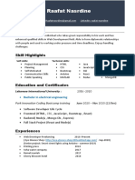 Raafat Nasrdine CV PDF