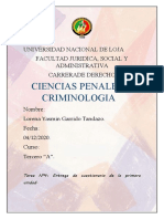 Ciencias Penales Cuestioanrio