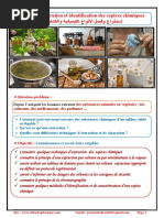 Chapitre 2 , Extraction, Séparation Et Identification Des Espèces Chimiques, Activités Et Exercices d'Application , TCS BIOF , Pr JENKAL RACHID