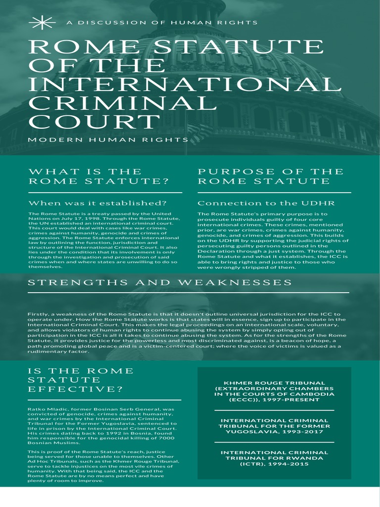 Overview of the Rome Statute and ICC | PDF | International Criminal ...