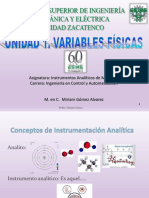 Unidad 1 Instrumentos Analíticos de Medición