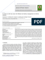 A Review On The Key Issues For Lithium-Ion Battery Management in Electric Vehicles