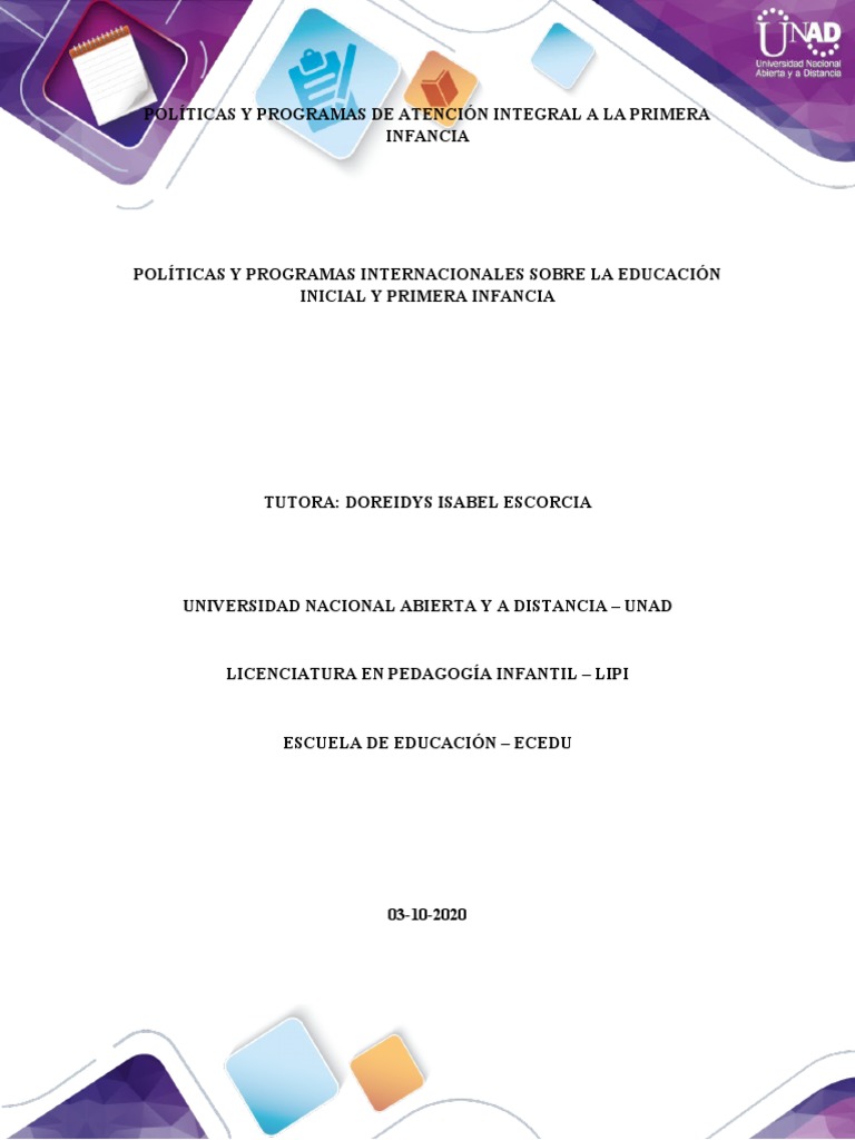 Políticas de Atención a la Primera Infancia | PDF | Derechos de los ...