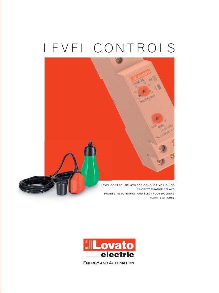 Lovato LEVEL CONTROLS | PDF | Switch | Relay