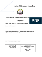 Shahjalal University of Science and Technology: Department of Electrical & Electronic Engineering Assignment