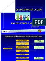 Evolución APPCC 5 Últimos Años PDF