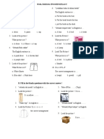 Soal Bahasa Inggris Kelas 2