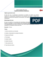 Carta Maestra Curso Análisis Económico y Financiero