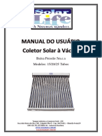 Manual Coletor A Vacuo Solar Life