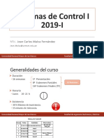 Sistemas de Control I 2019-I