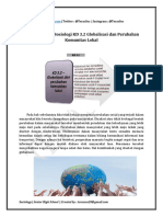 Materi Kelas XII Sosiologi KD 3.2 Globalisasi Dan Perubahan Komunitas Lokal