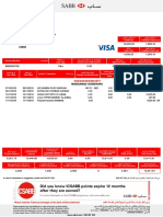 Mr. Mangarao Apparao P.O BOX:12021 - Jubail 31961: SABB Credit Card Statement