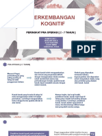 Perkembangan Kognitif: Peringkat Pra Operasi (2 - 7 Tahun)