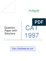 CAT 1997 Question Paper With Solution
