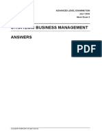 Strategic Business Management Answers: Advanced Level Examination JULY 2016 Mock Exam 2