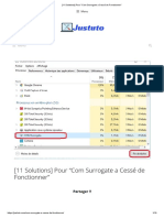 (11 Solutions) Pour - Com Surrogate A Cessé de Fonctionner - PDF