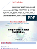 Interpretation of Batch-Reactor Data