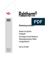 Rabtherm - Wärmenutzung aus Abwasser (récuperation des eaux usées)