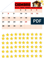 Calendario Diciembre - Inicial PDF