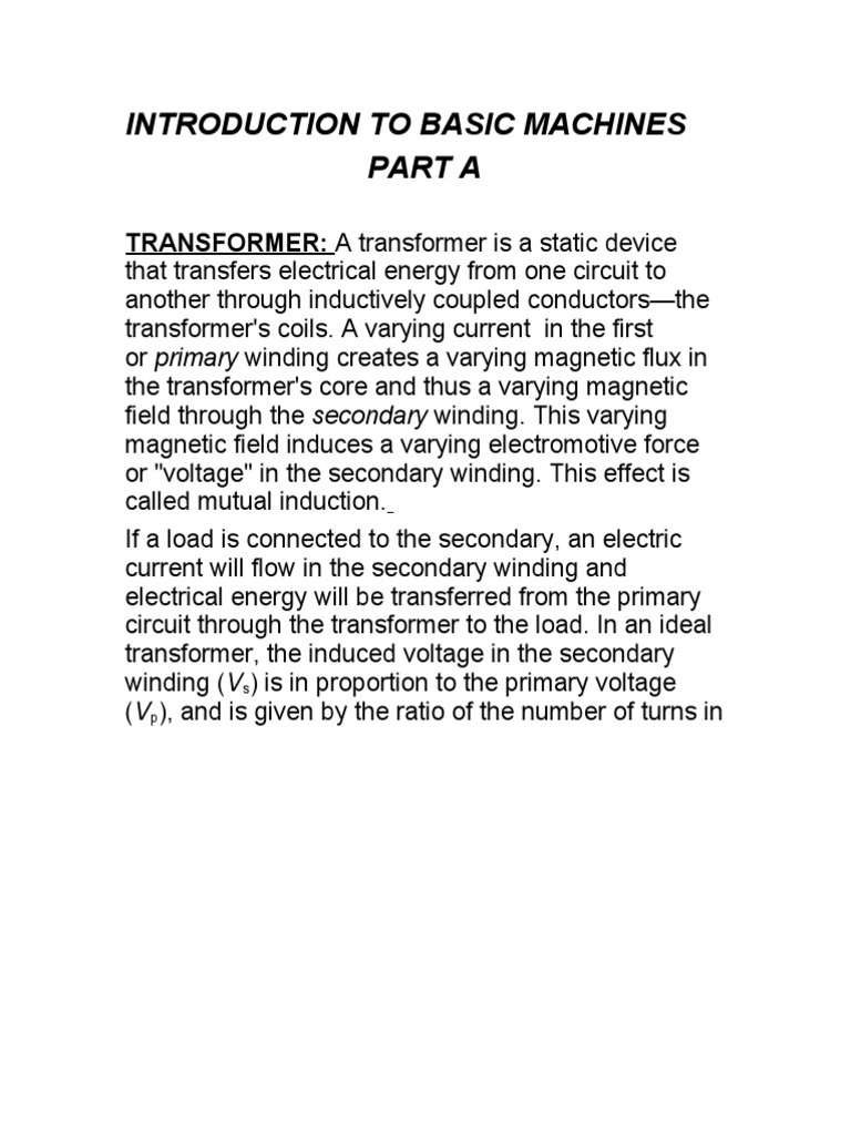 Overview of Transformers and DC Motors | PDF | Electric Motor | Transformer