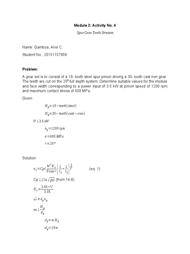 Module 3 Activity No. 4-1 | PDF